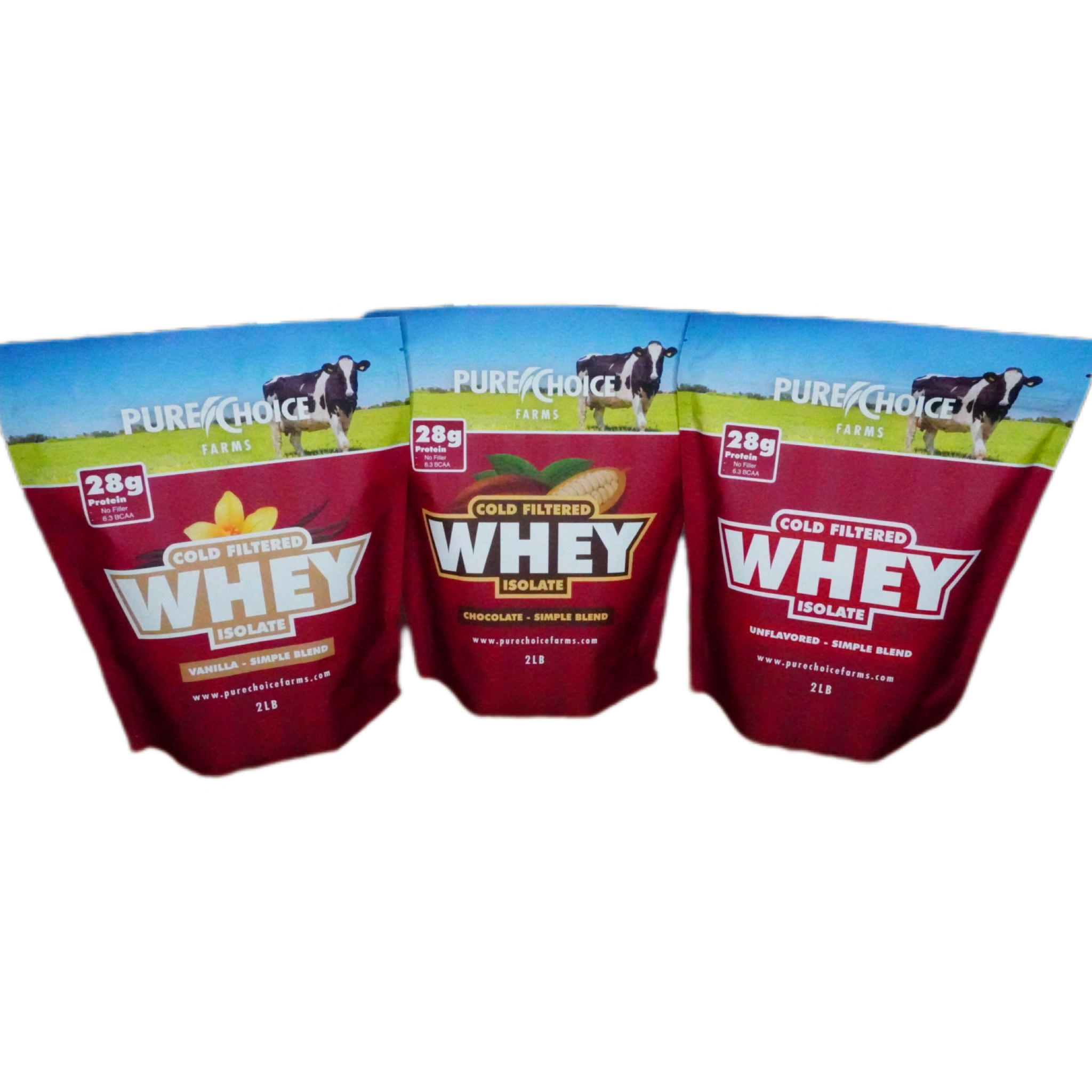 3-Flavor Whey Protein Isolate Combos