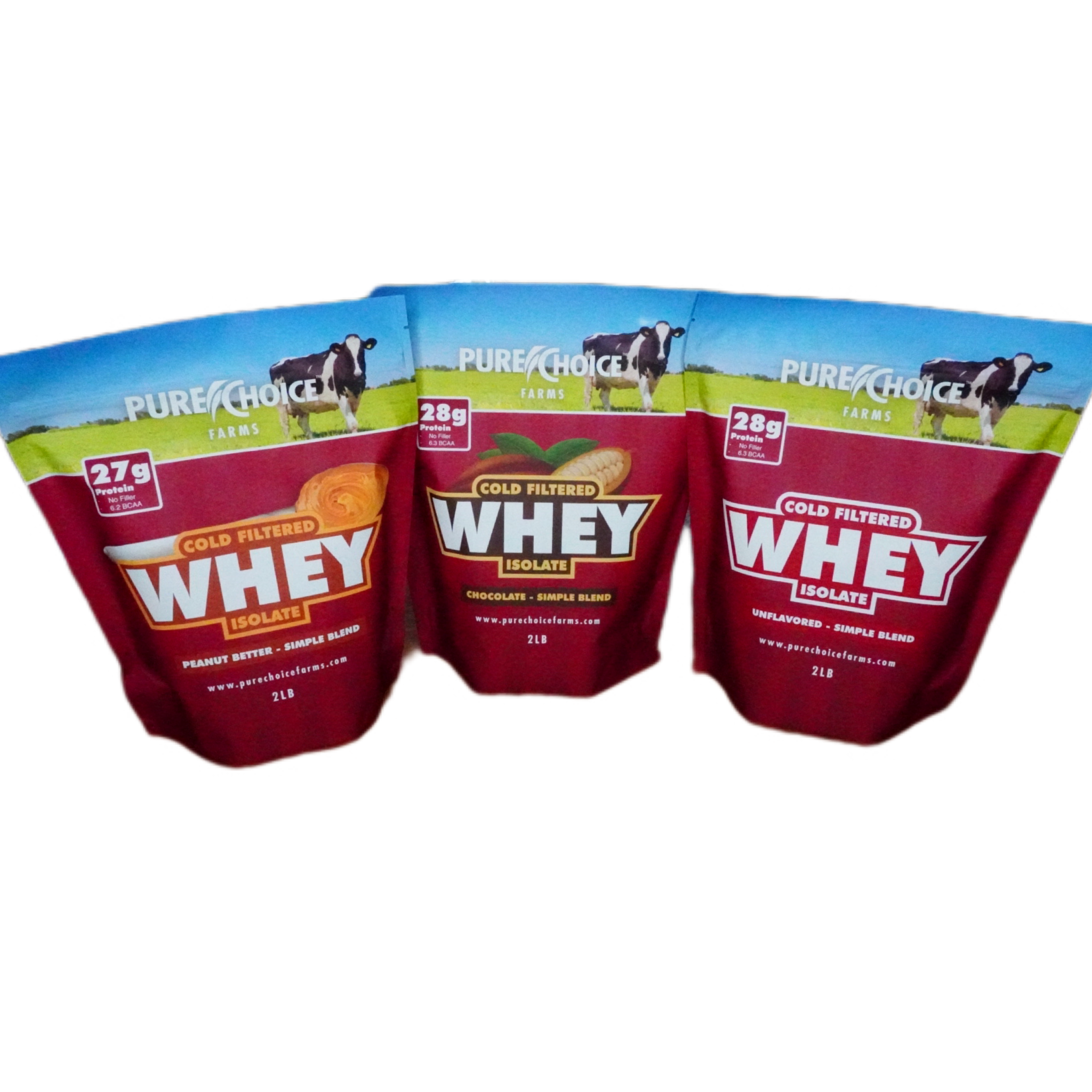 3-Flavor Whey Protein Isolate Combos