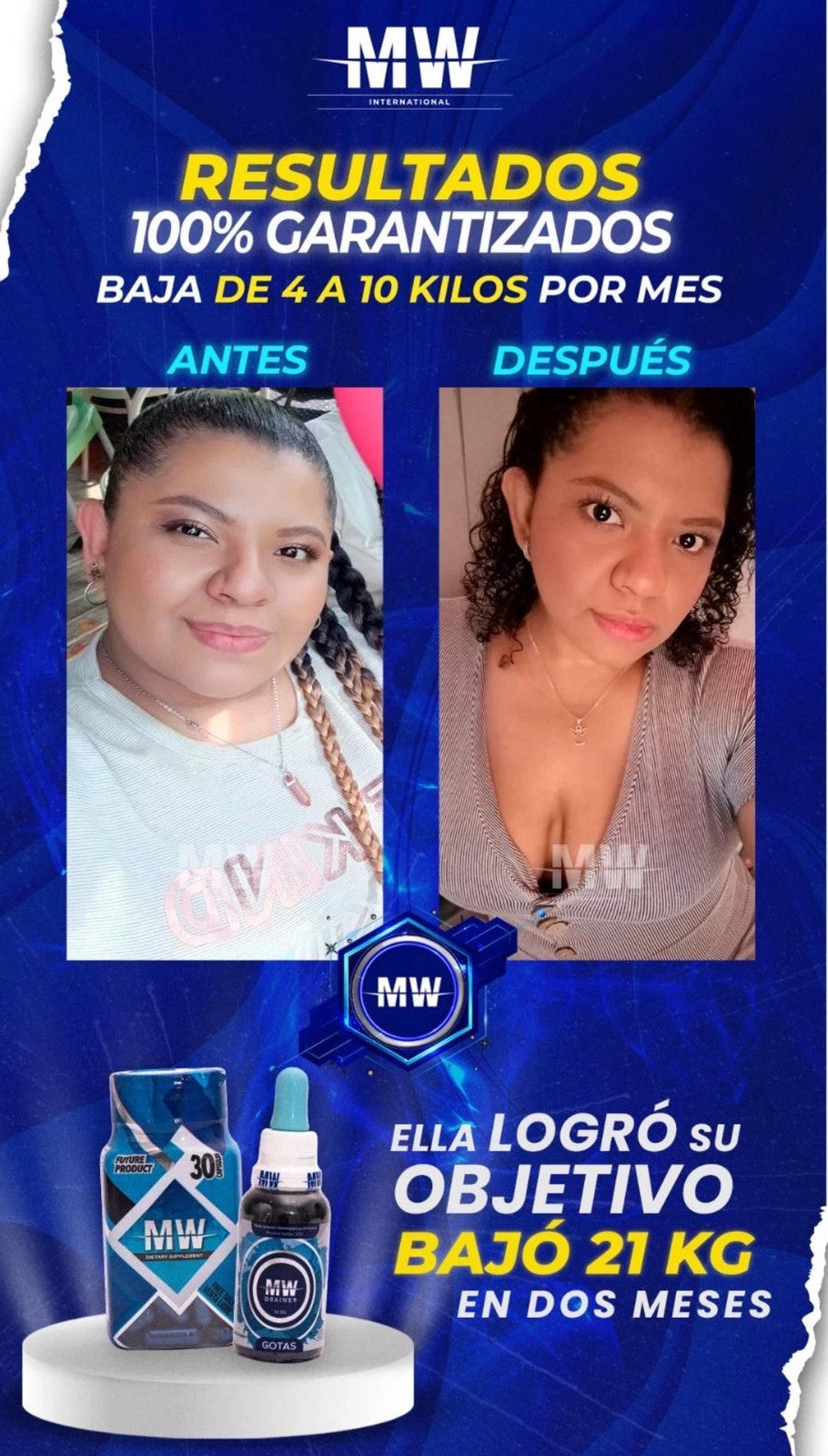 ✅ MW Kit Fat Burner & Drainer Detox Ginkgo Bilboa Carnitine 7 Keto Green Tea ✅